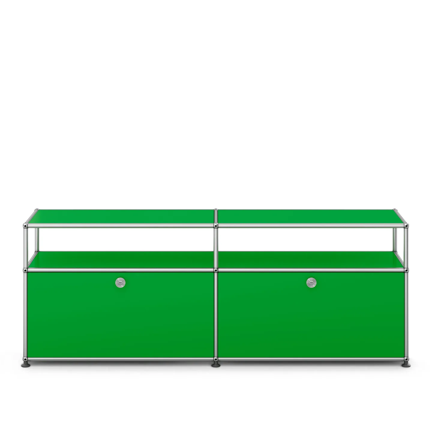 USM - USM Haller O2 USM Green - TV-bänkar - Fritz Haller & Paul Schärer - Grön - Metall