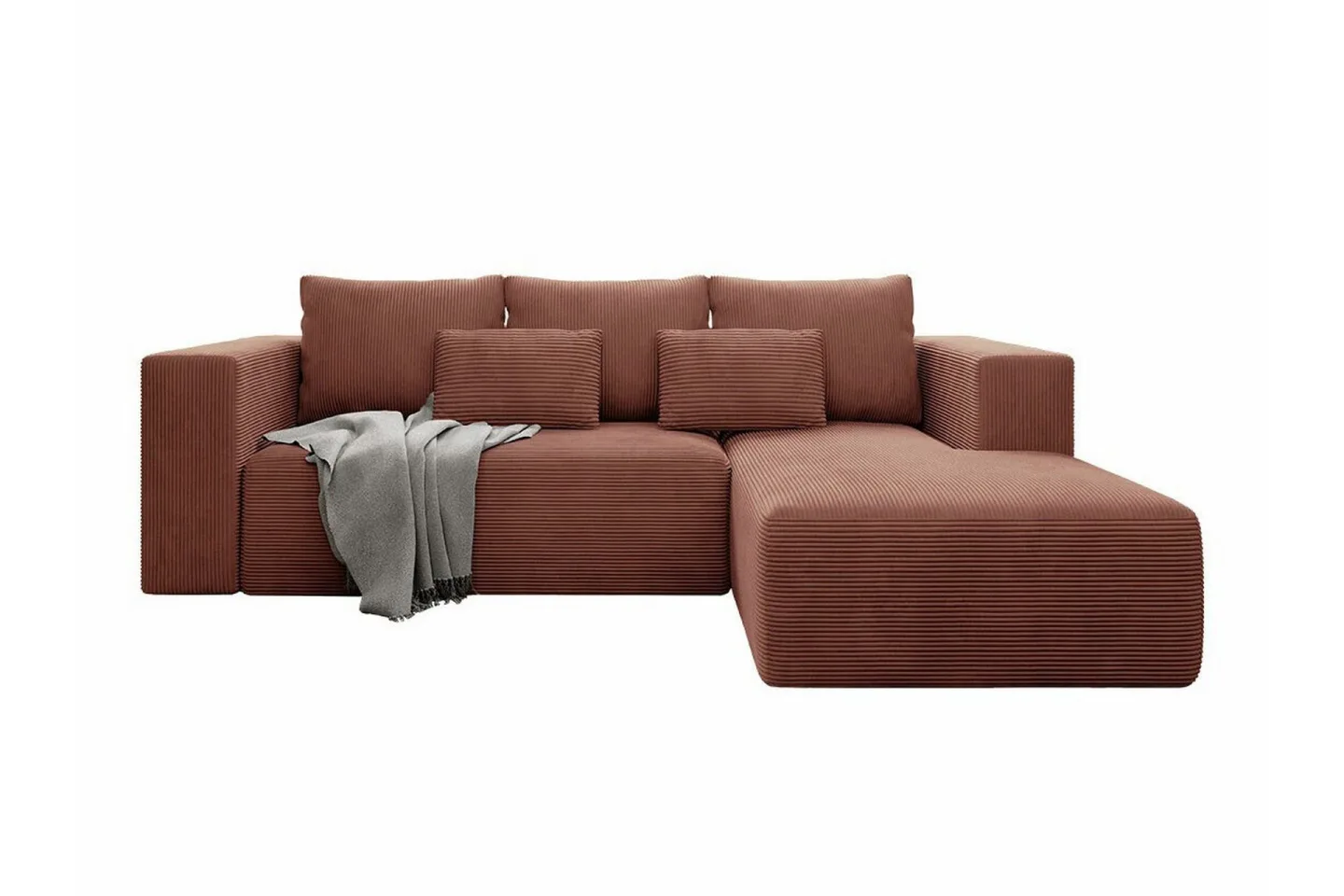 Listowel 3-sits Hörnbäddsoffa Brown -