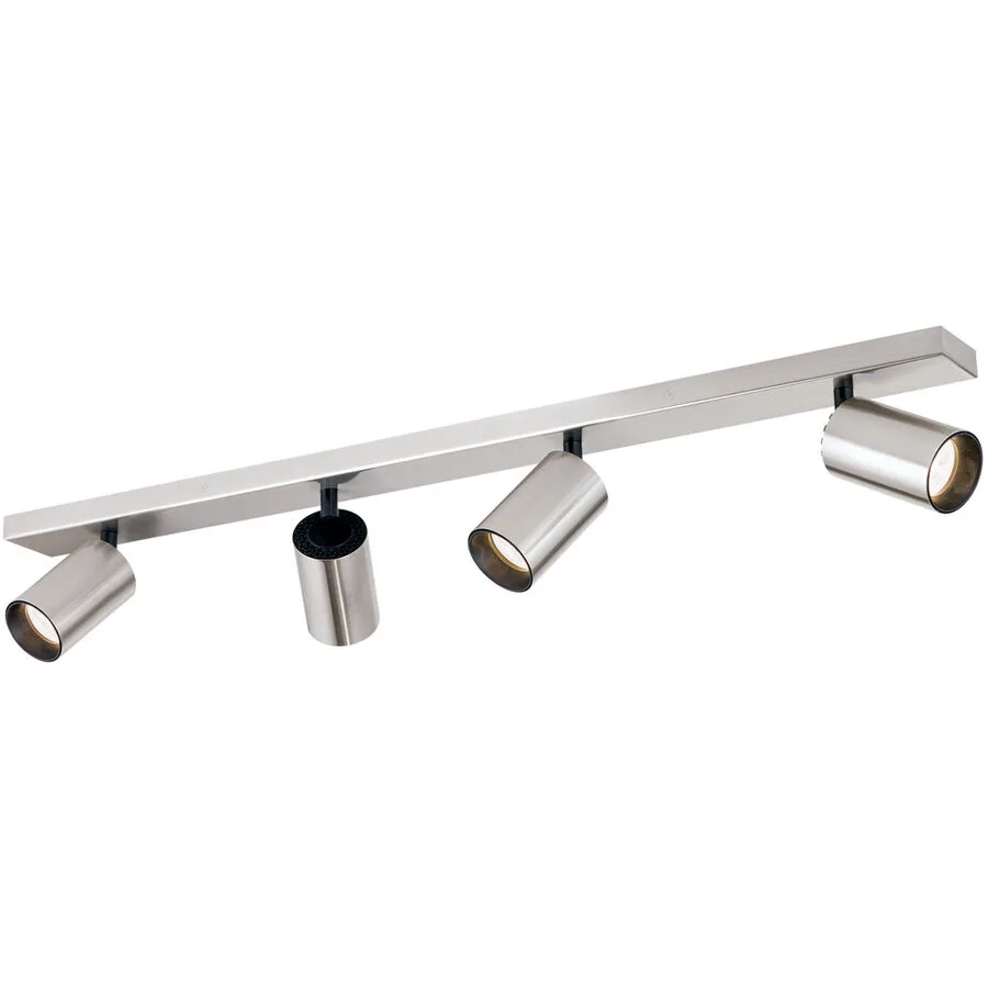 Spot Sean Grau Stahl 6 cm - Farbe: Nickel satiniert