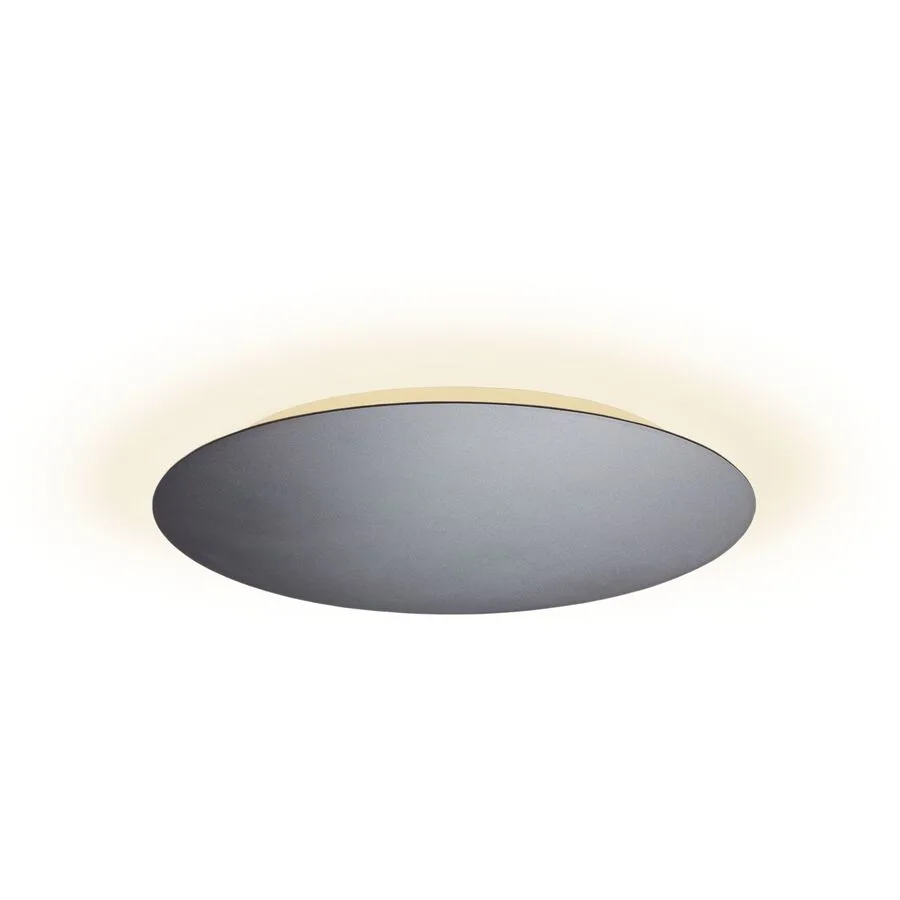 Escale Deckenlampe Blade Grau Aluminium 59 cm 4 cm - Farbe: anthrazit - LED - Lichtfarbe: Extra warmweiss - LED Energiesparlampen