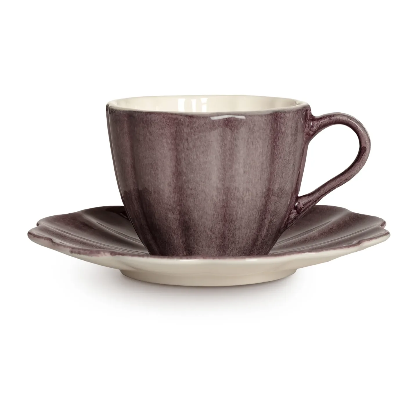 Mateus Oyster Tasse mit Untertasse 25 cl Plum