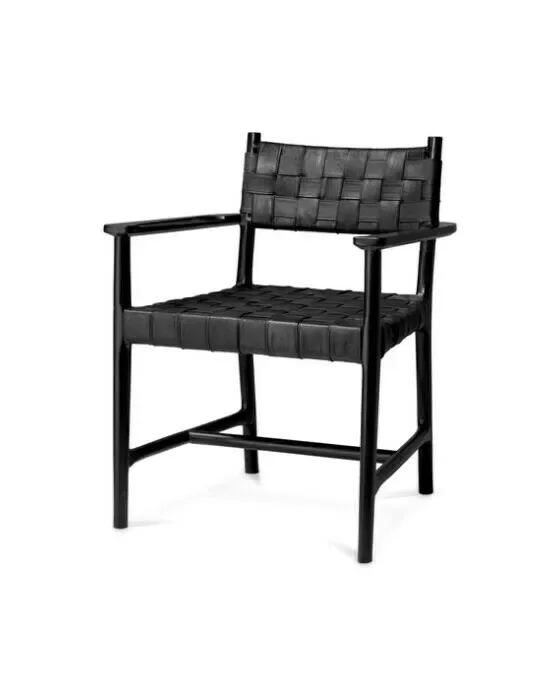 Tiberio Dining Chair with Arm Black