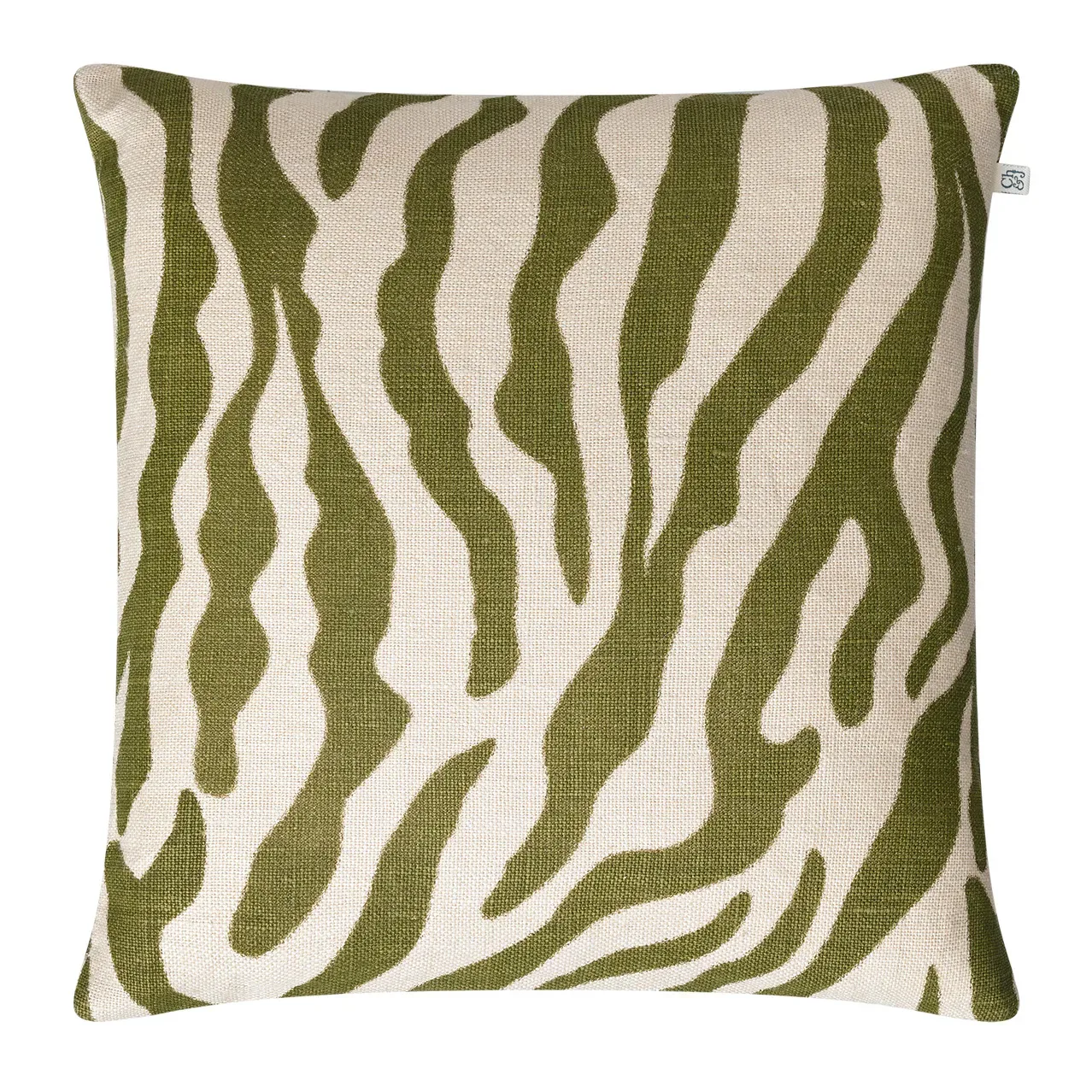 Chhatwal & Jonsson Zebra kuddfodral 50x50 cm Cactus green