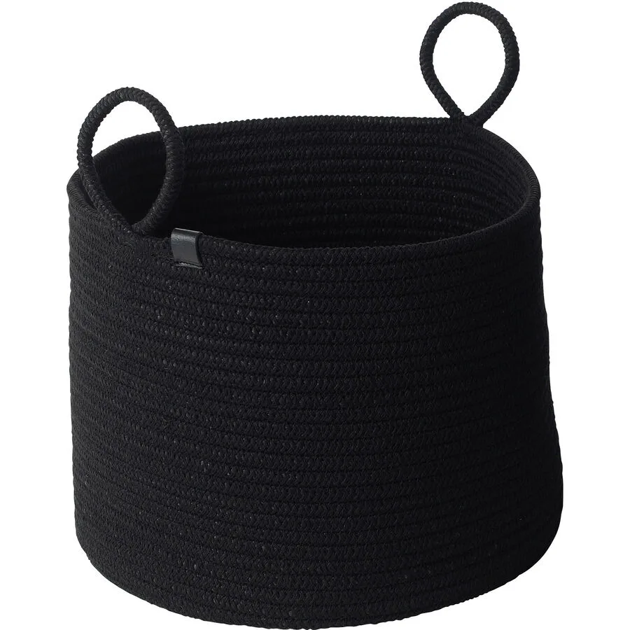 Korb Urban Schwarz Baumwolle 34 cm