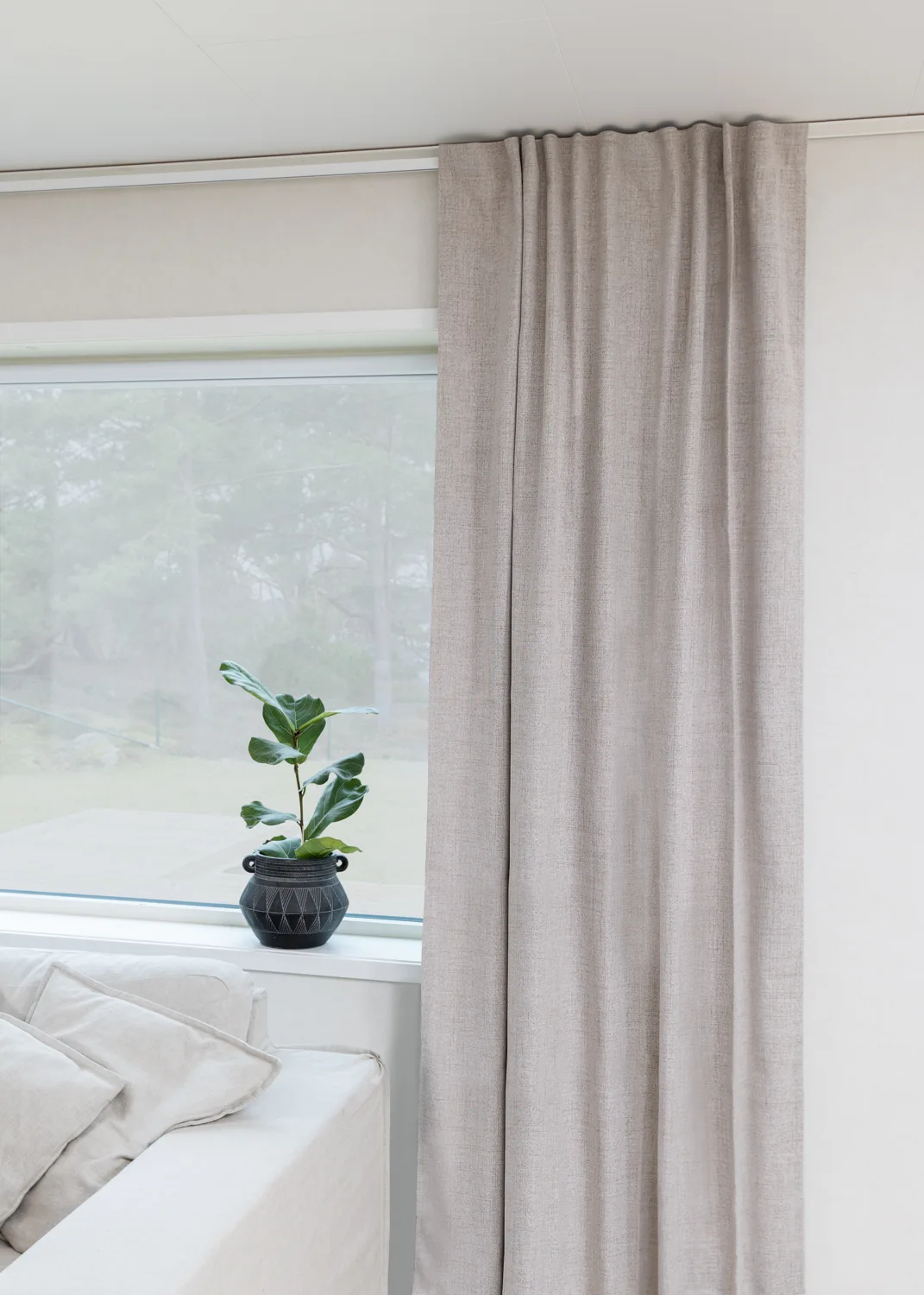 Gardiner - Mørkleggingsgardin Amaris (beige) (Størrelse: 130 x 250 cm)