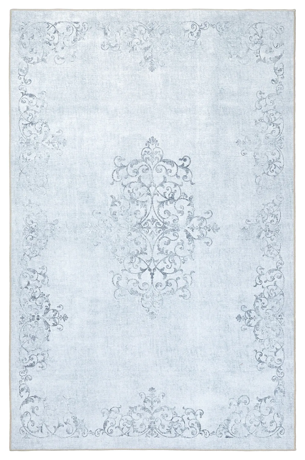 Flatvävd Matta - Santi (ljusgrå) (Storlek: 150 x 230 cm)