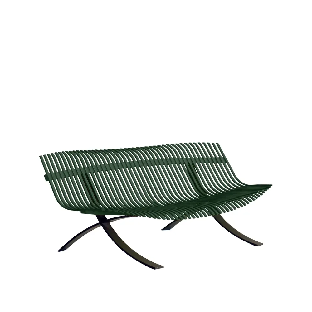 Fermob Charivari bänk Cedar green (grön)