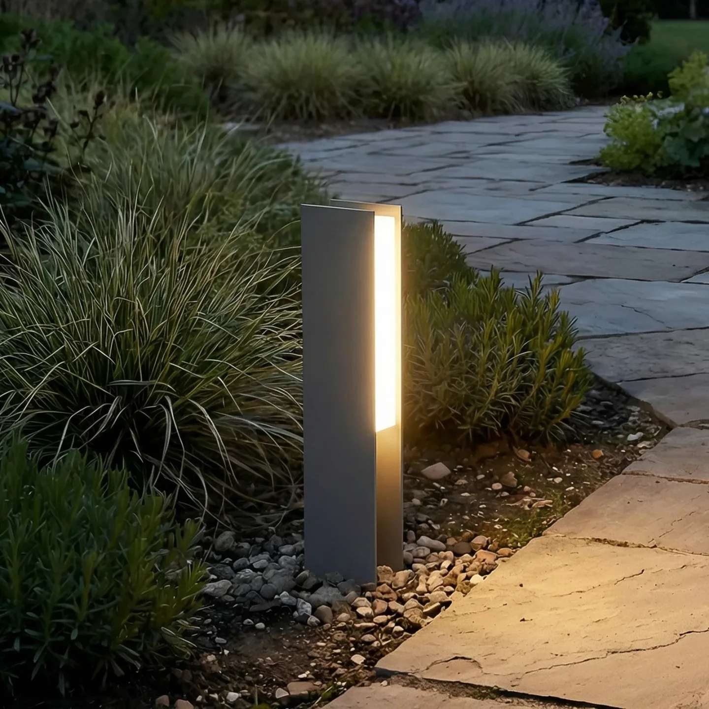 Teerk LED-Sockelleuchte, anthrazit, IP65, Höhe 30 cm - Lucande - Terrasse - Modern - Aluminium - Eckig