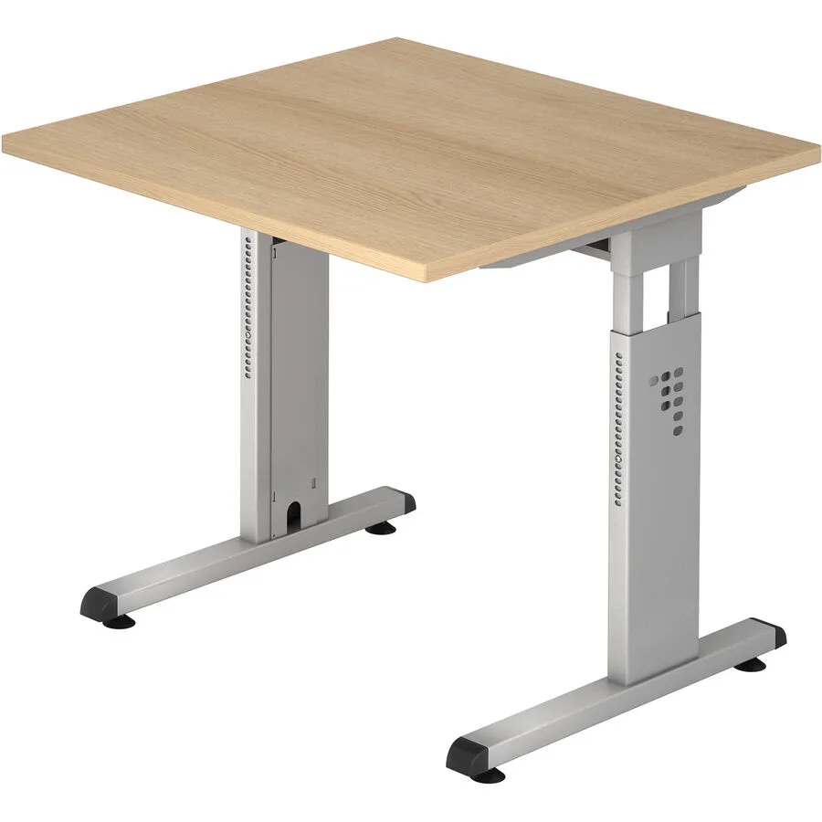 Schreibtisch Office eiche Holzwerkstoff B 80 T 80 cm