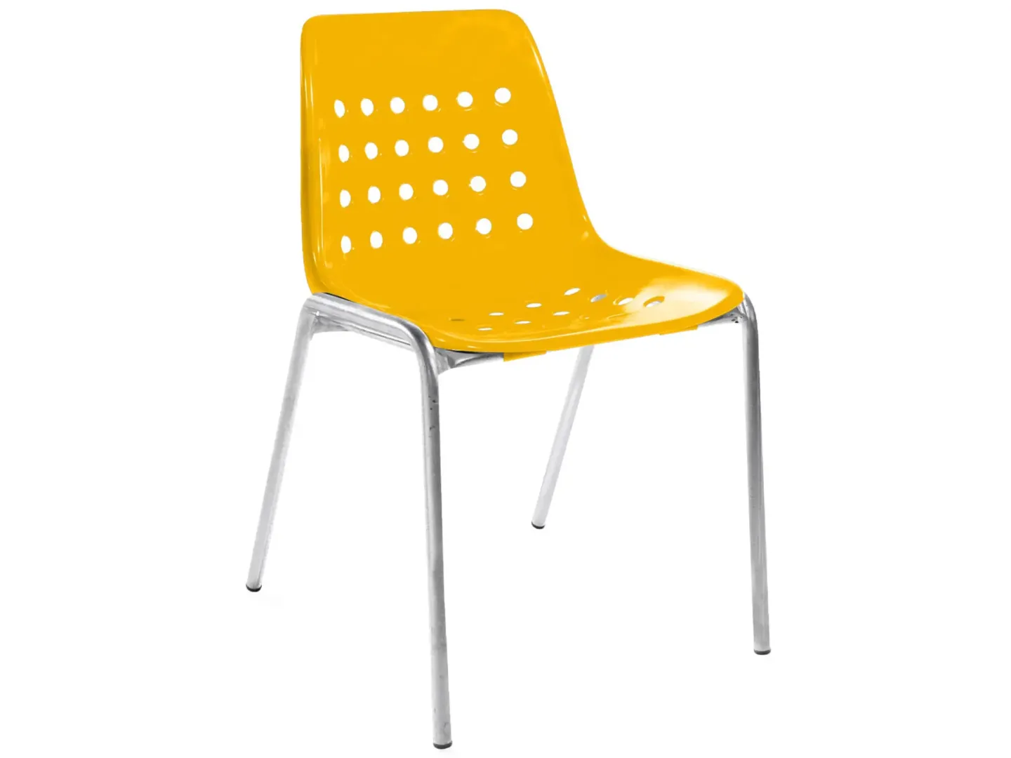 Schaffner Schalen-Stuhl Bermuda Feuerverzinkt Gelb | Schubiger Möbel