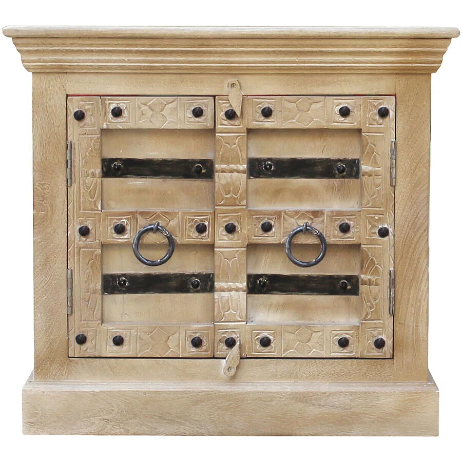 Waschbeckenunterschrank Daipur natur Holz B 41 T 60 cm