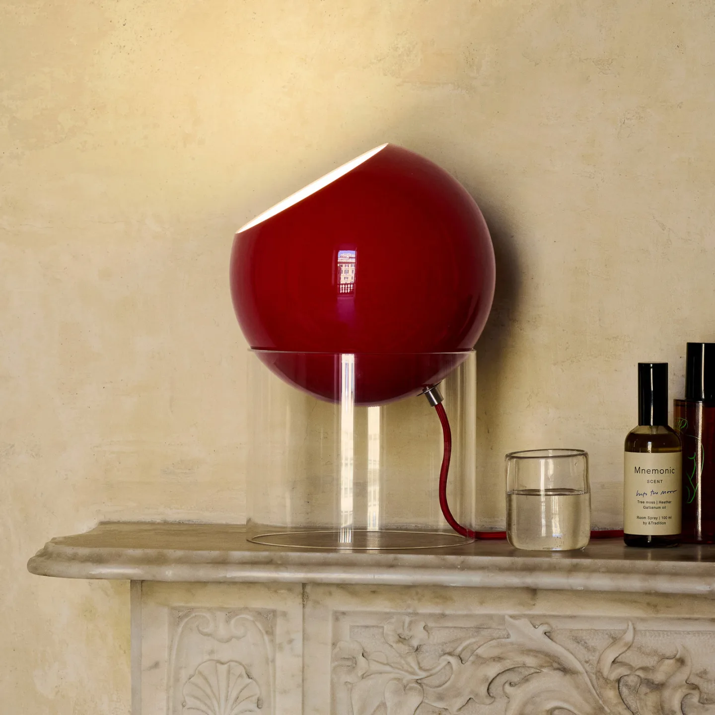 Topan VP13 Tischlampe zinnoberrot E27 - &Tradition - Wohnzimmer - Design - Aluminium - Einflammig