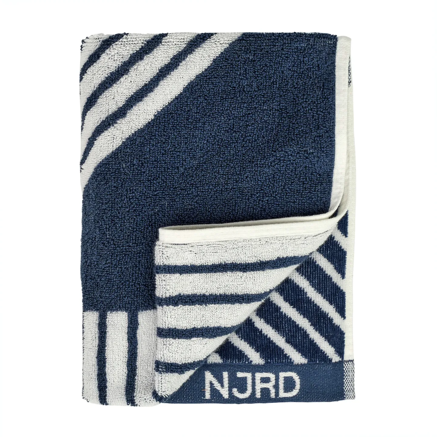 NJRD Stripes handduk 50x70 cm Blå