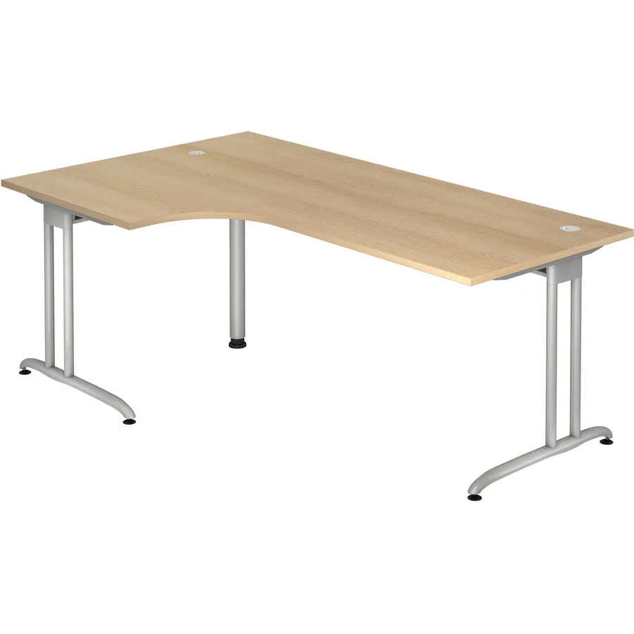 Schreibtisch Office eiche Holzwerkstoff B 200 T 120 cm