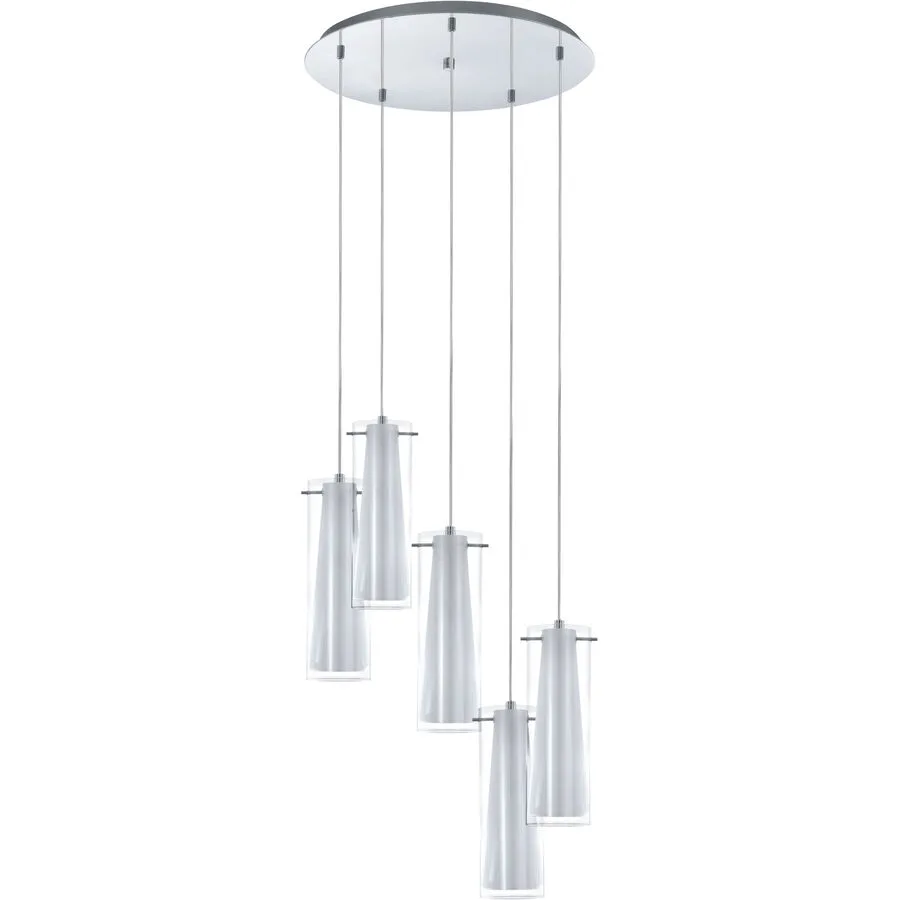 Eglo Pendellampe Pinto Grau Stahl 150 cm - Farbe: chrom
