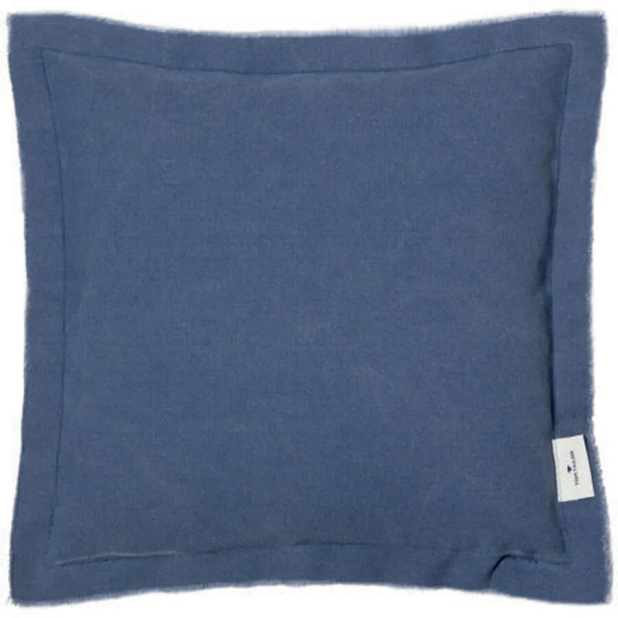 Tom Tailor Zierkissenbezug Washed Fringes navy blau Polyester/Baumwolle B 40 T 40 cm
