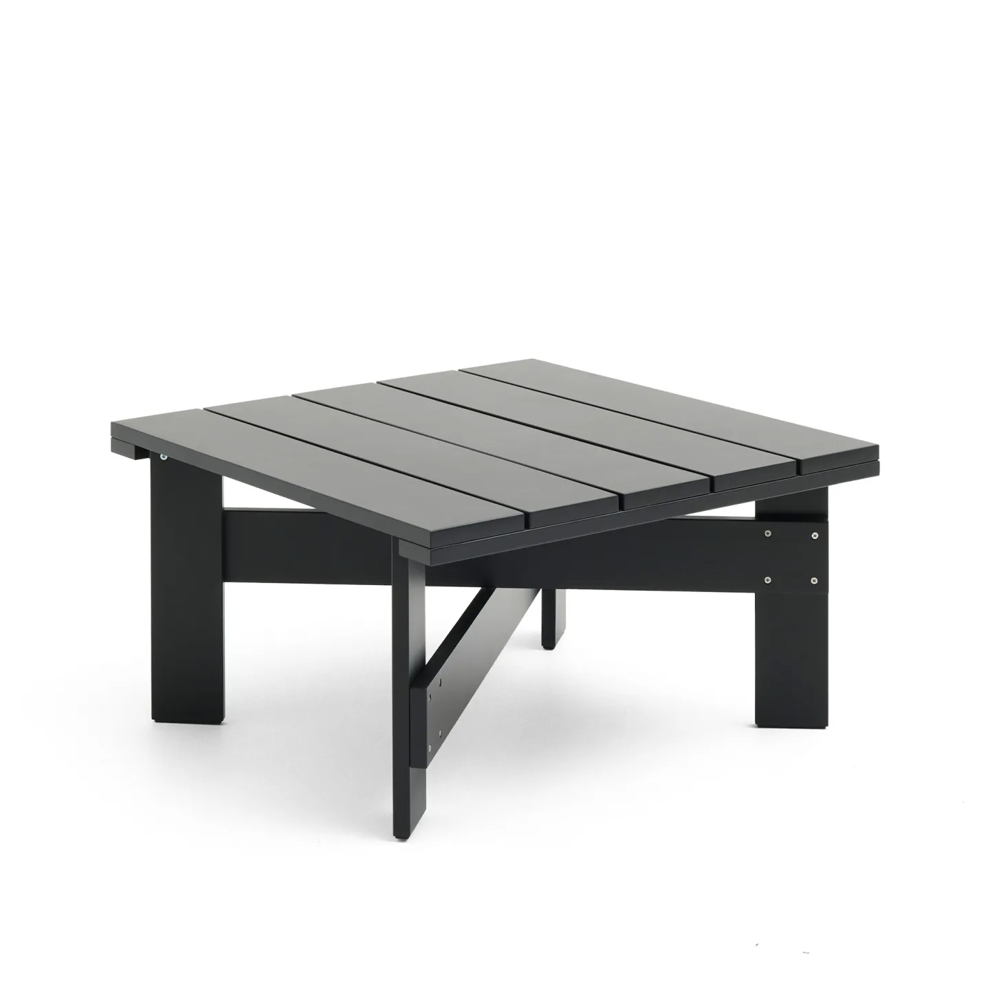 HAY - Crate Low Table - Black - Småbord och sidobord utomhus - Gerrit Rietveld - Svart - Trä