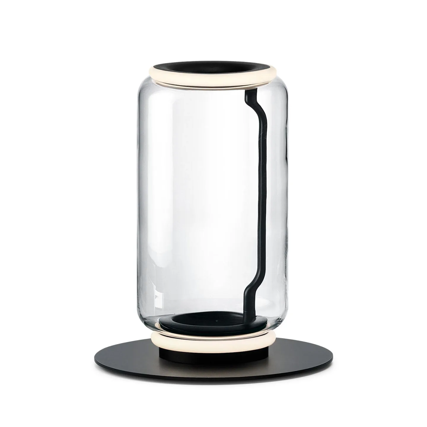 Noctambule F1 gulvlampe Low Cylinder - FLOS - Stue - Design - Glass - Med en lyskilde
