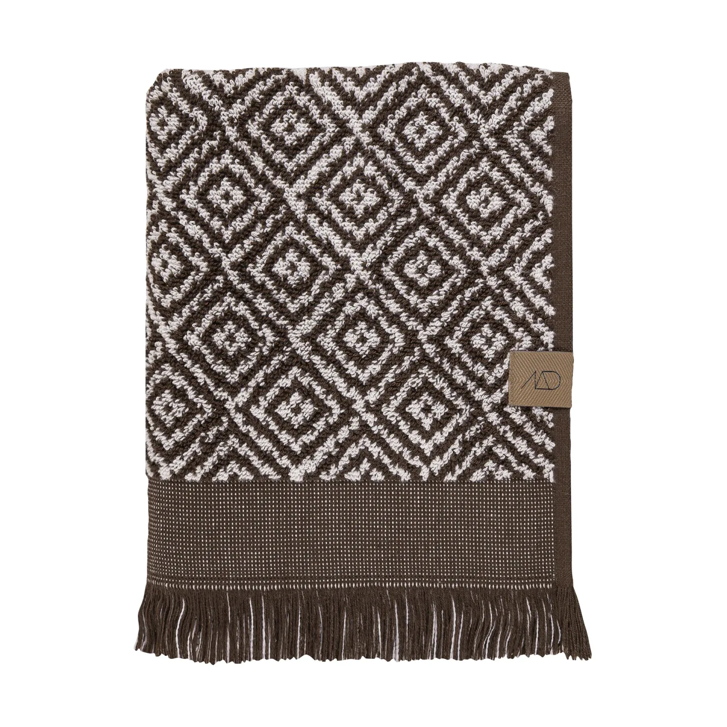 Mette Ditmer Morocco Handtuch 70 x 135cm Chocolate-off-white