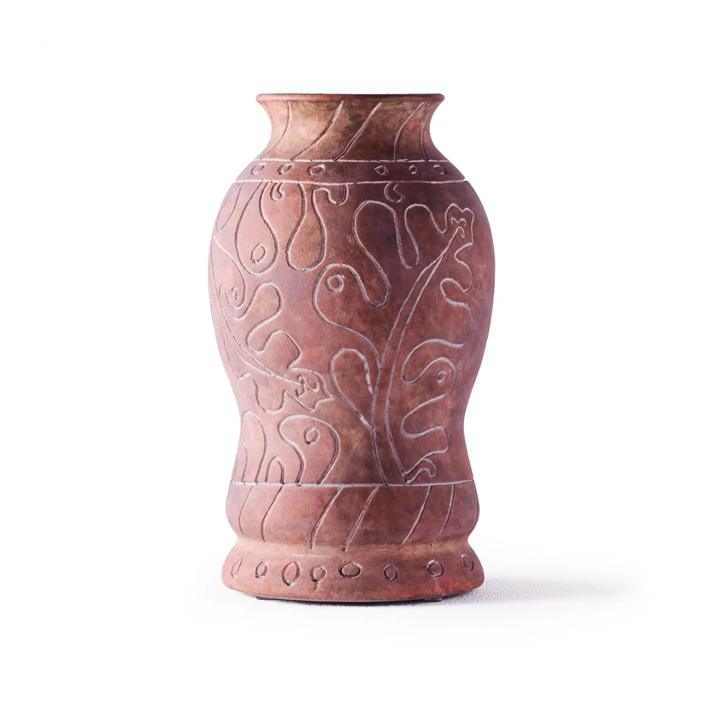 Dusty Deco - Frida hög vase brun - Vaser - Edin & Lina Kjellvertz - Vit - Keramik