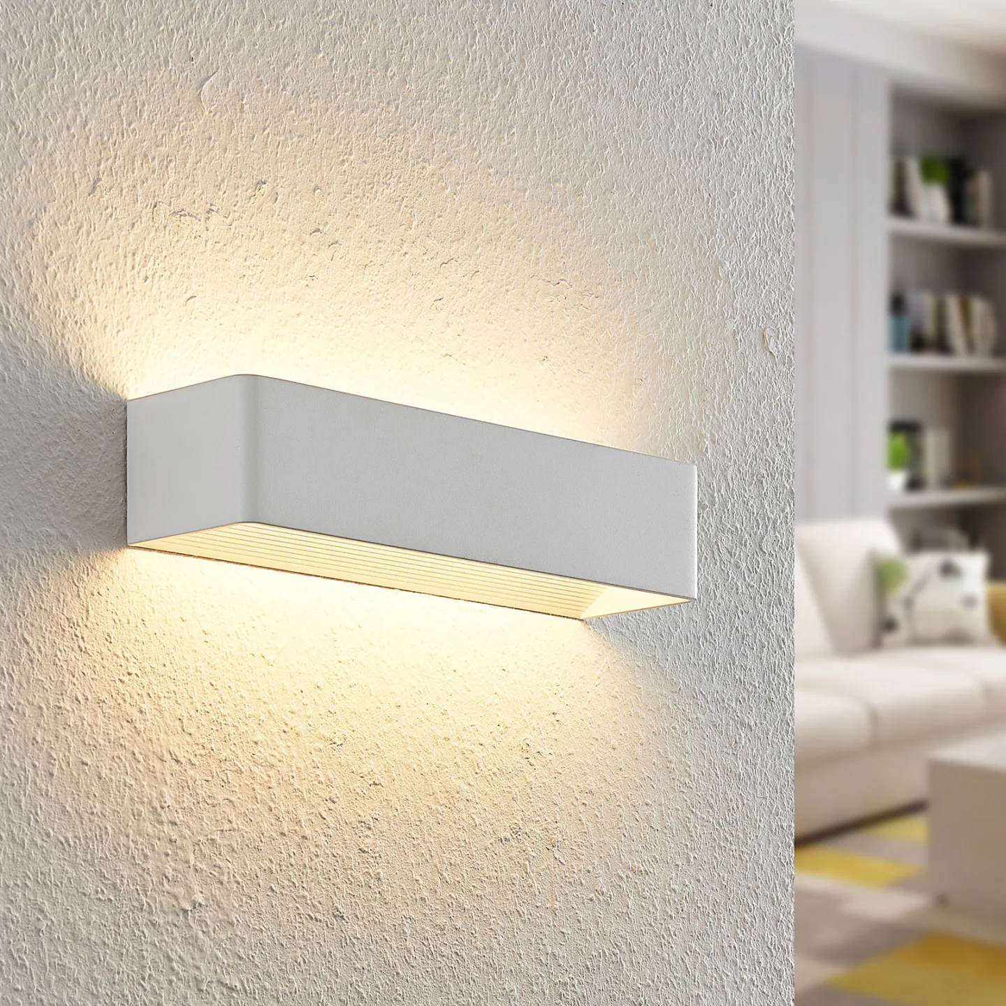 Karam LED Wandleuchte W36,5 White - Arcchio - Wohnzimmer - Modern - Aluminium - Eckig