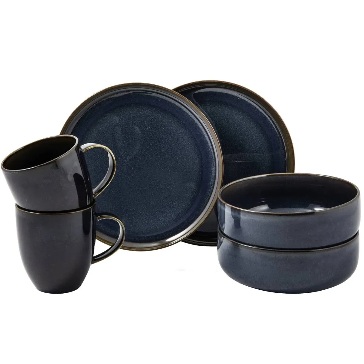 Villeroy & Boch Crafted Denim Frühstücksset 6 Teile Blue