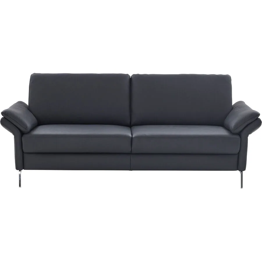 Sofa Bernina Schwarz Leder 176 cm 87 cm
