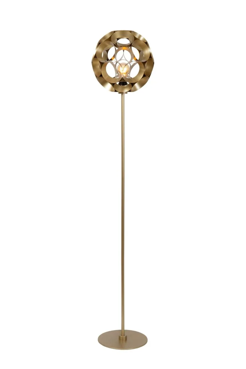 Lucide - Hannelore - Golvlampa - Mattguld/mässing
