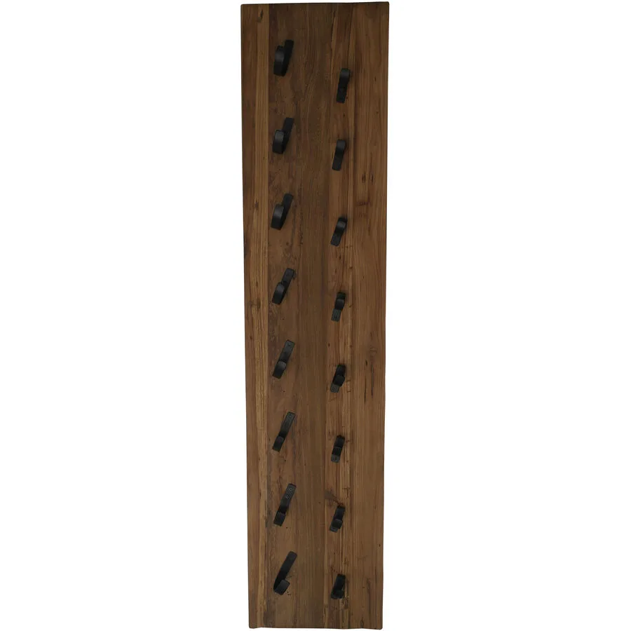 Weinregal Livio natur Teak, Metall B 33 H 148 cm