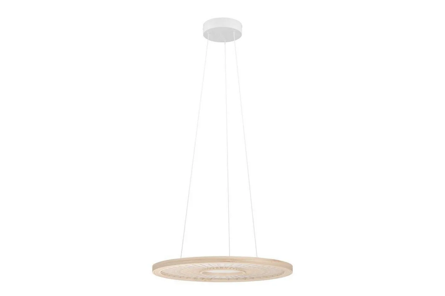 Takpendel Eglo Dehesa Rondell Vit/Natur -