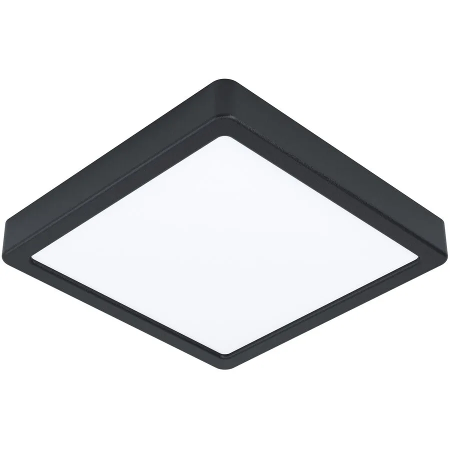 Eglo Deckenlampe Fueva 5 Schwarz/Weiss Stahl/Kunststoff 21 cm 2.8 cm - LED - Lichtfarbe: Helles Neutralweiss - Material: Kunststoff/Stahl -