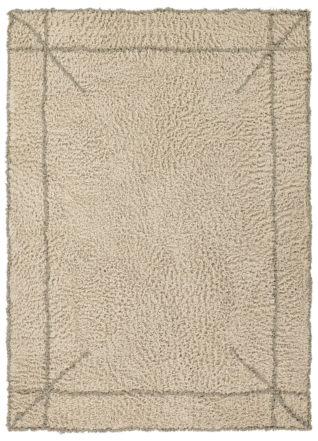 Ryetepper - Kairi Natural Cotton Shaggy (beige/taupe) (Størrelse: 80 x 150 cm)