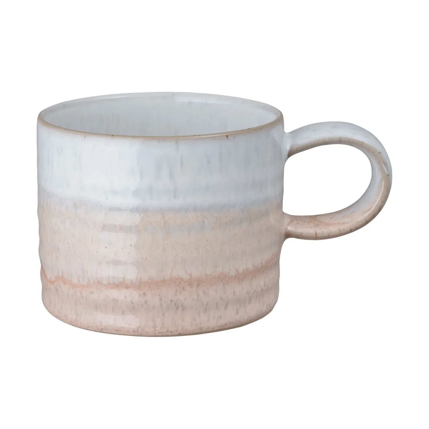 Denby Kiln Coral gerillte Tasse koralle-beige, Ø8,5 cm