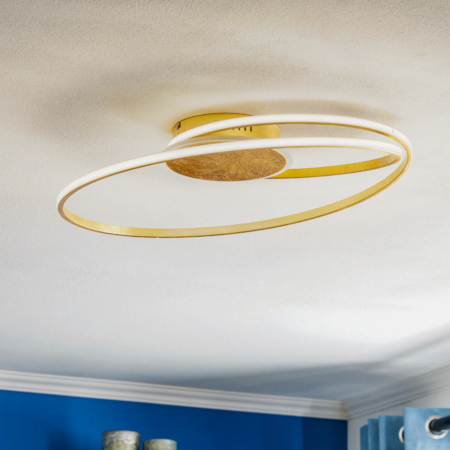 Dorle Plafond Ø60 Gold - Lindby - Vardagsrum - Modern - Metall - Rund