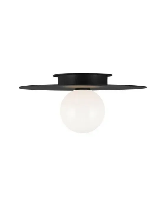 Nodes Medium Flush Mount Midnight Black