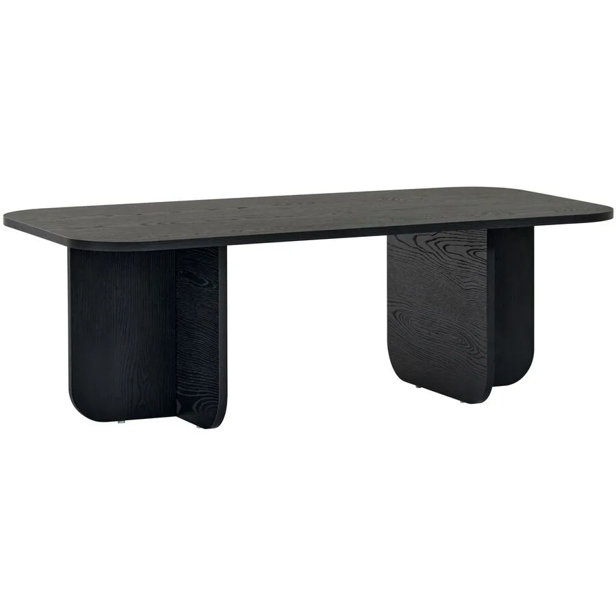 Salontisch Georis Schwarz in Holzoptik 100% Melaminbeschichtete Kiefer B 120 T 60 cm