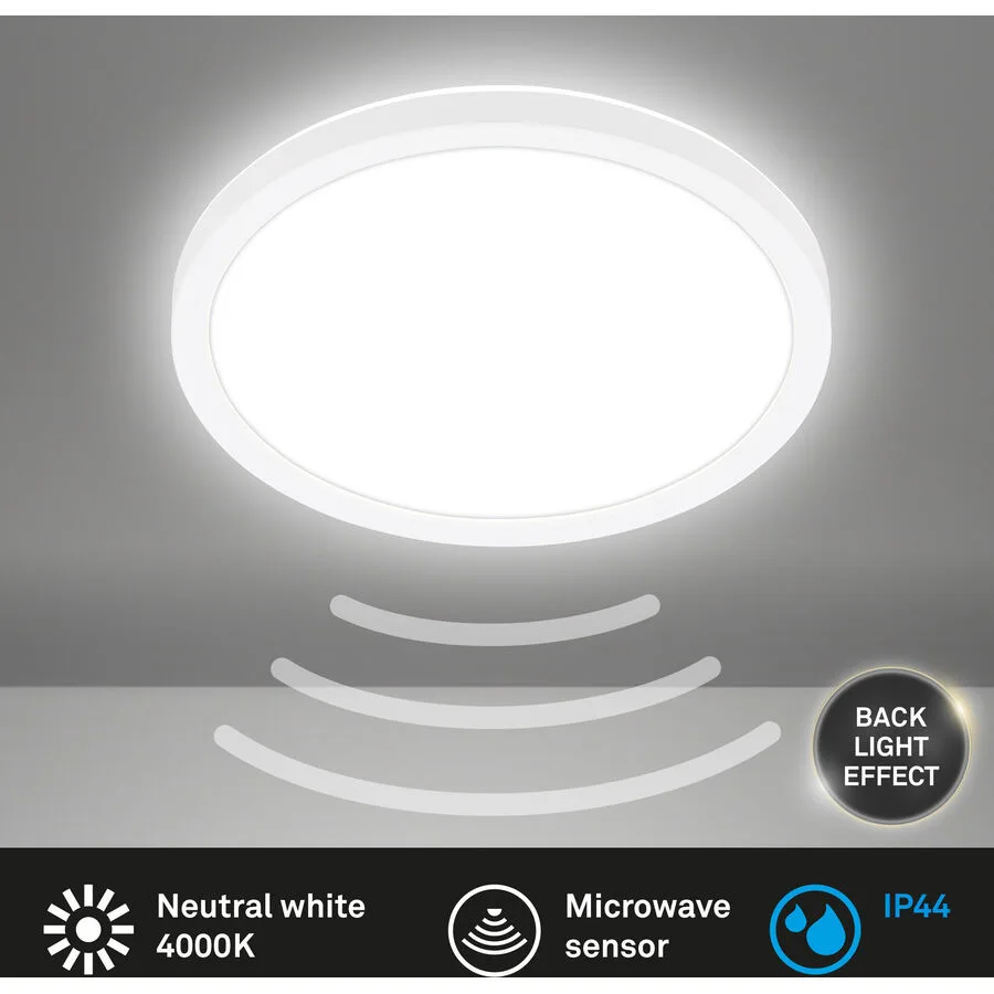 Deckenlampe Telefunken Weiss Kunststoff 24 cm 3 cm - LED - Lichtfarbe: Helles Neutralweiss - LED Energiesparlampen