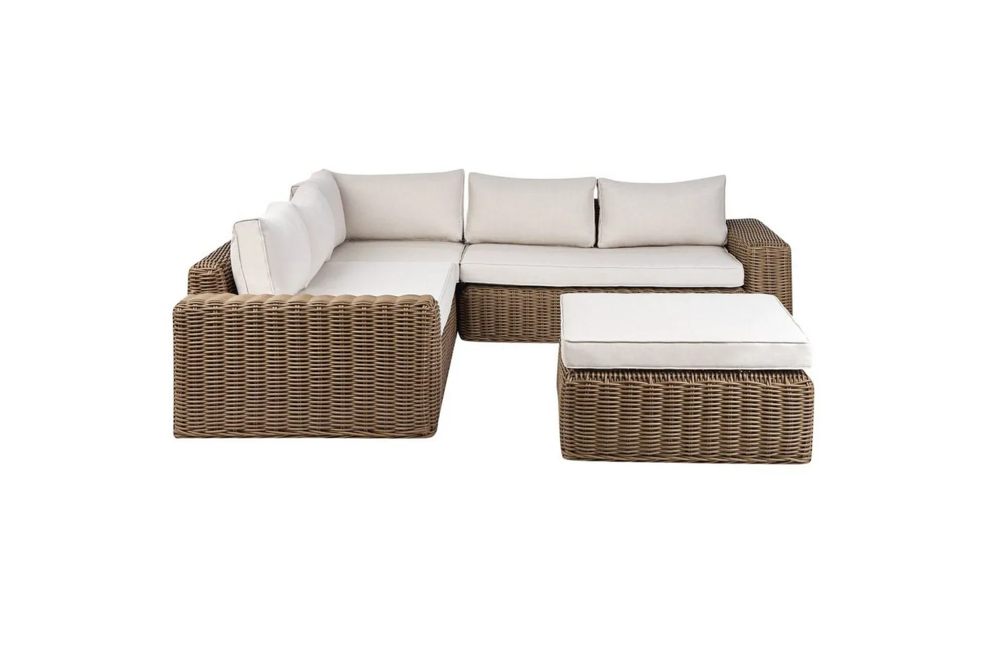 Loungegrupp Palermo Brun/Vit - Brun/Vit