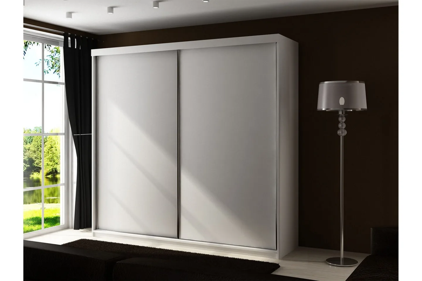 Top Garderob 200x62x200 cm - Vit