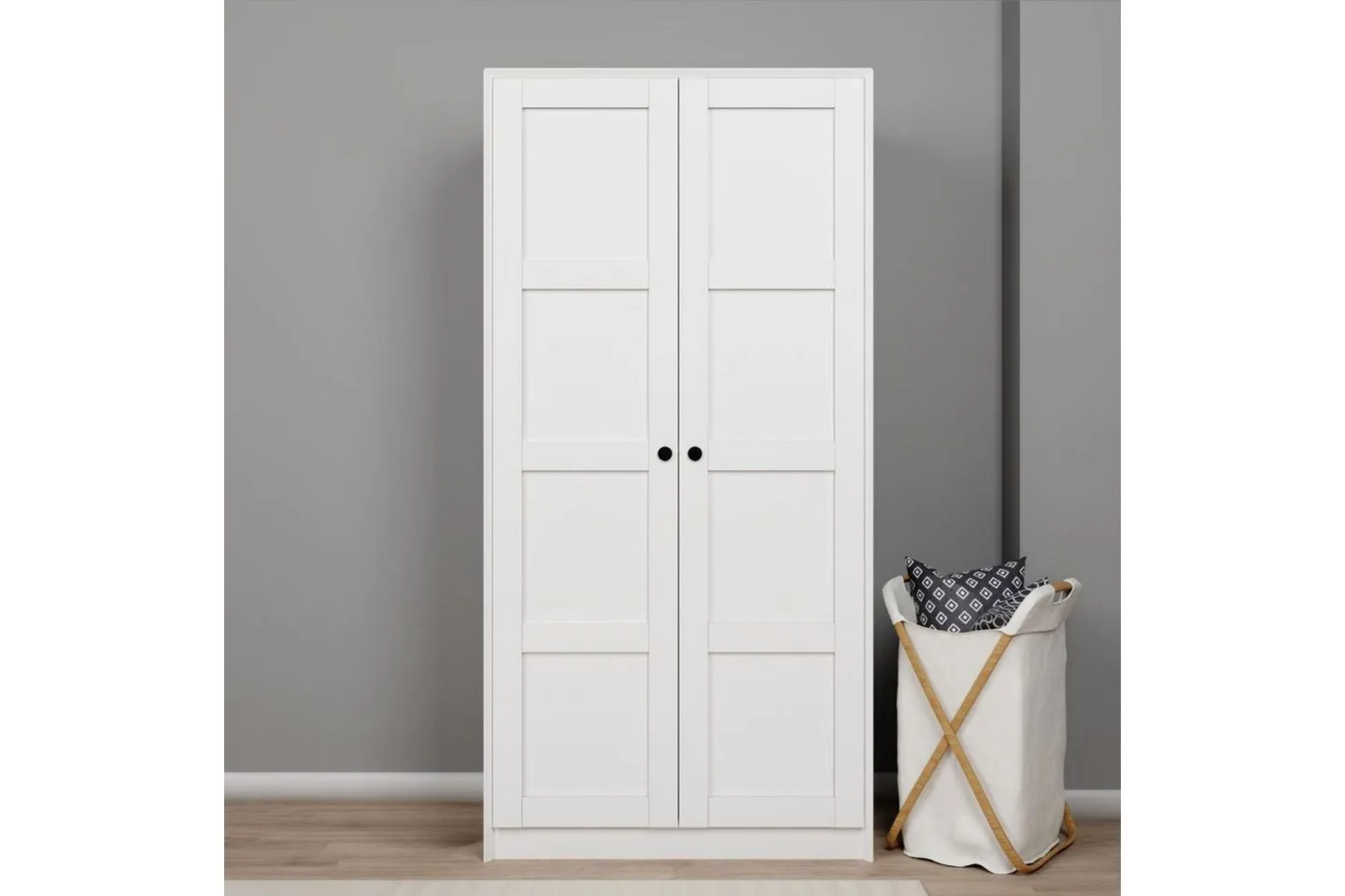 Nagouri Garderob 94x190 cm - Vit