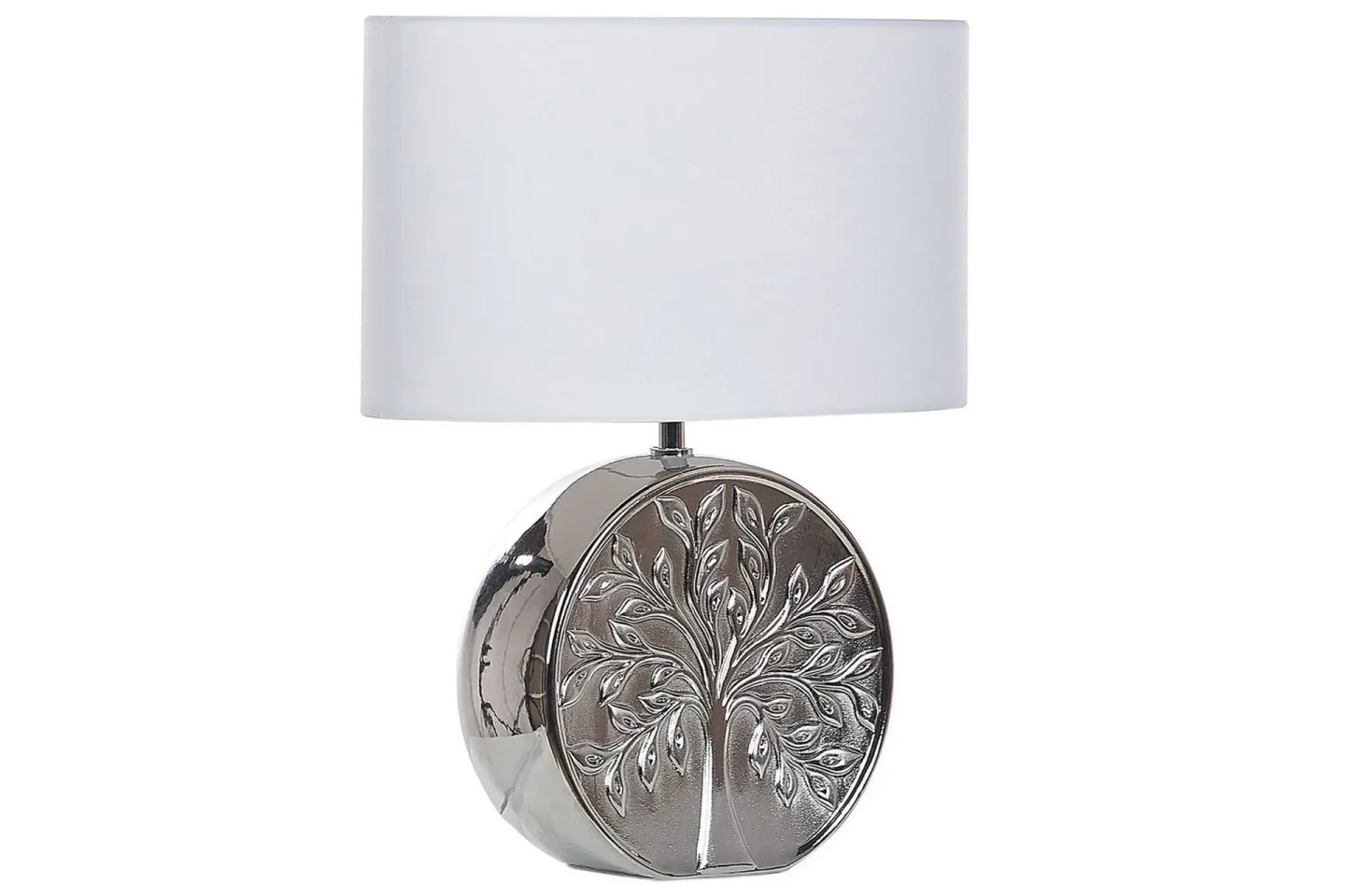 Lenkher Bordslampa 48 cm E27 - Silver/Vit