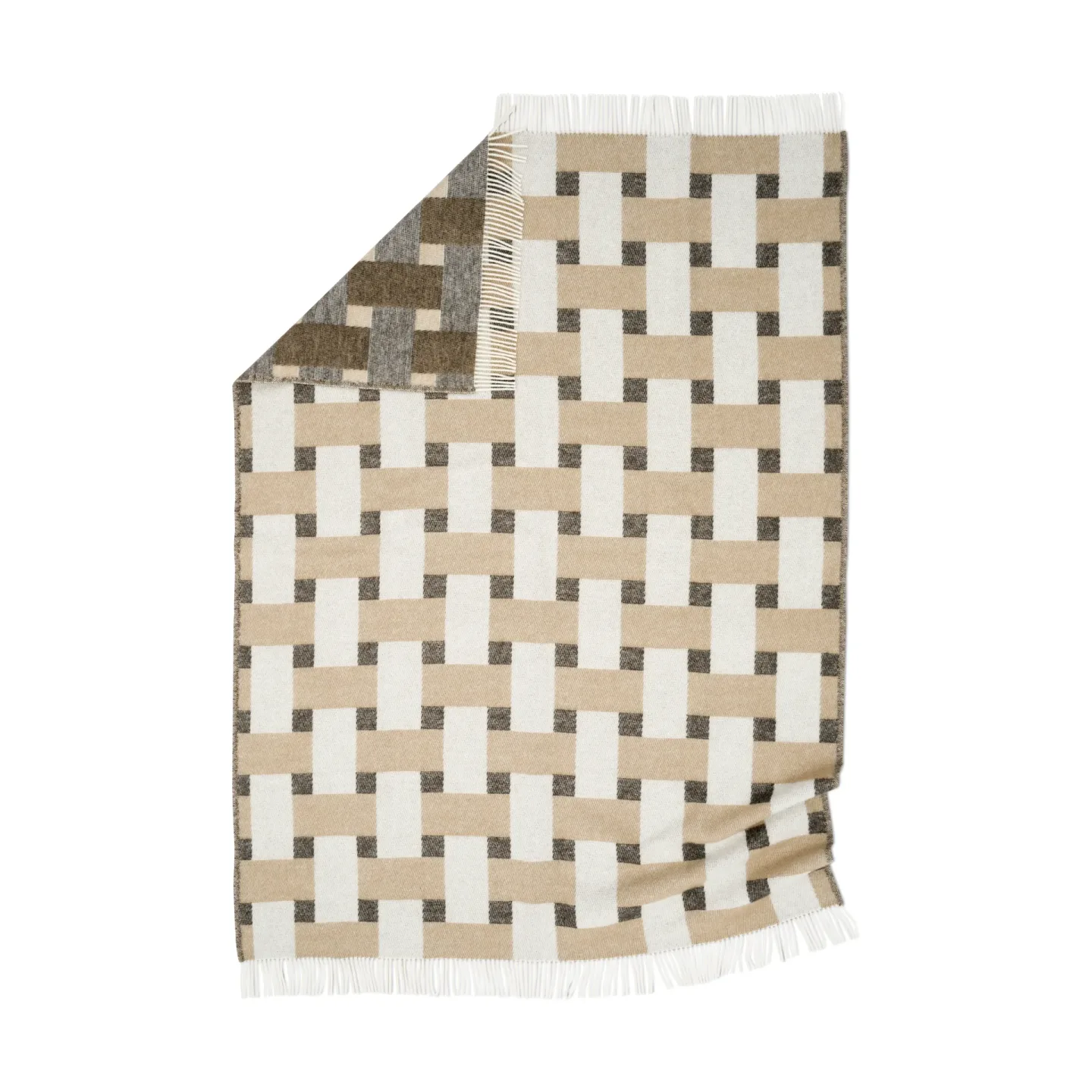 Pläd weave beige