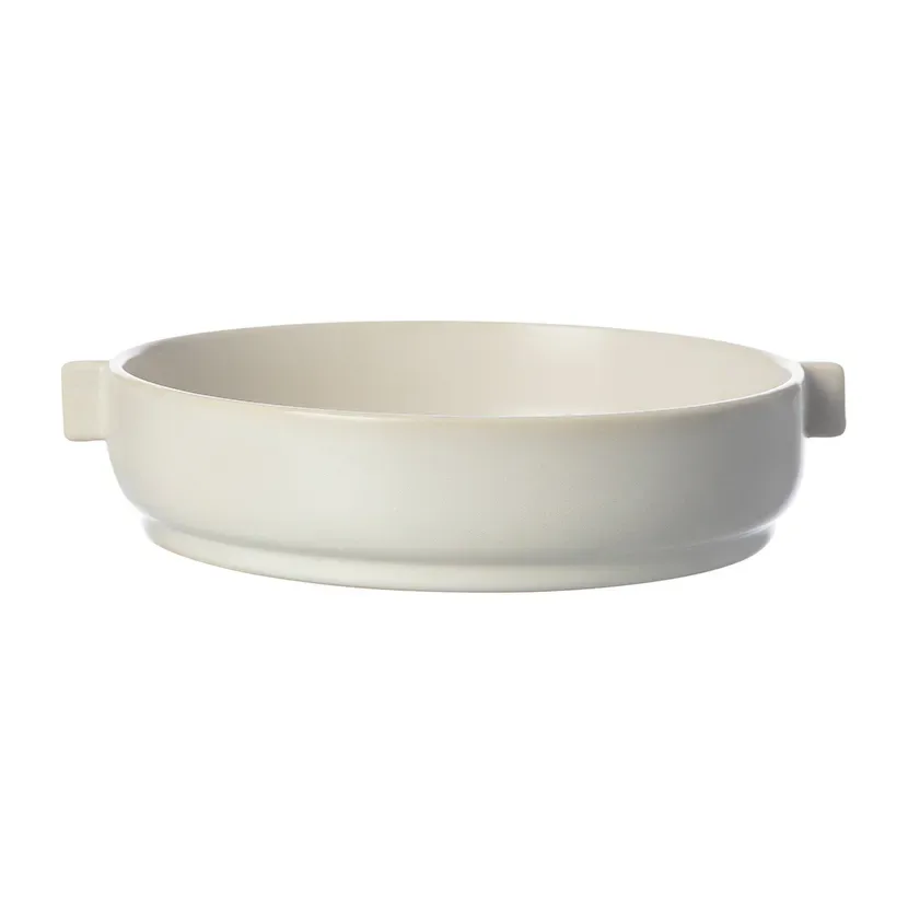 ERNST Ernst Teller mit Henkel Ø25cm Weißer Sand