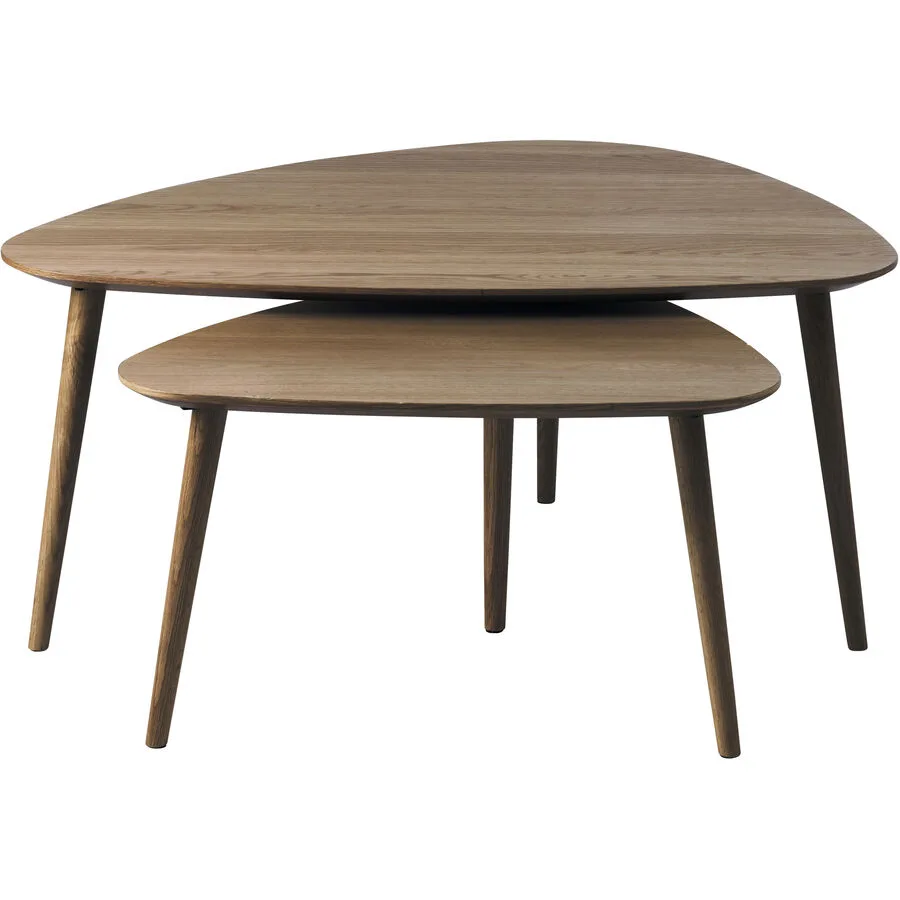 Beistelltisch 2er-Set Arde smoke Holzwerkstoff B 70 T 45 cm