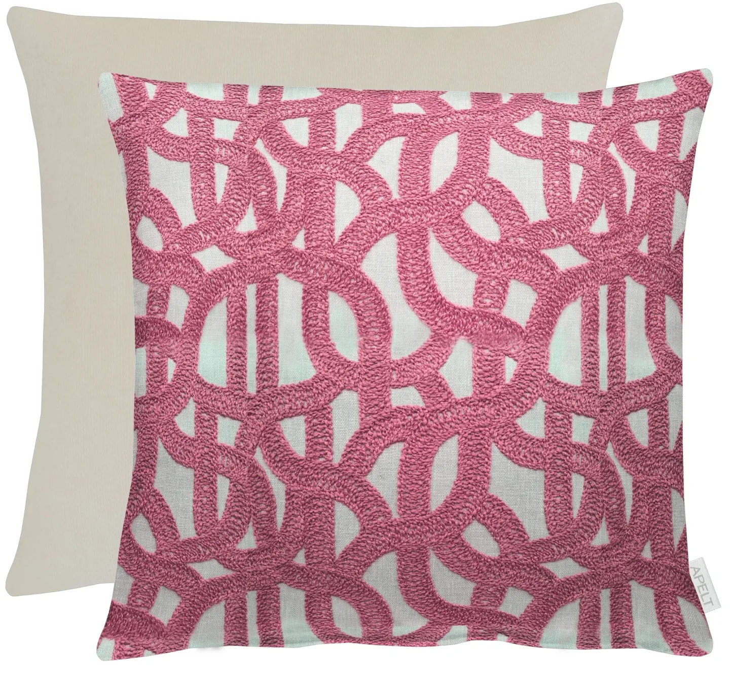 Apelt Kissenhülle Rafia, Pink B: 45 cm | Schubiger Möbel