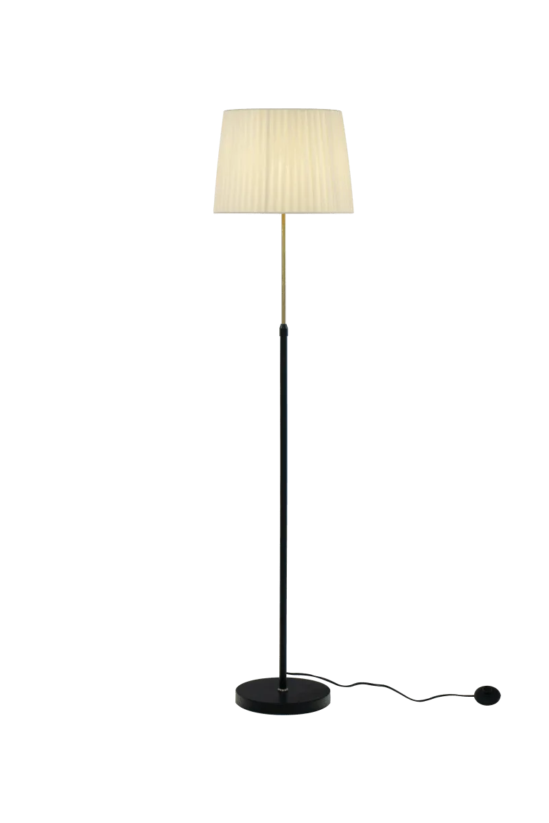 Aneta Lighting - Ezai - Golvlampa - Svart/mässing