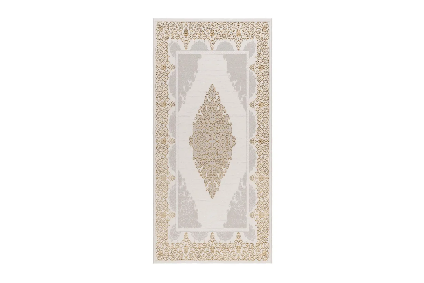 Ankara Wiltonmatta 80x300 cm - Beige/Guld