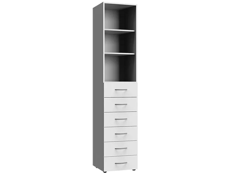 Schrankkorpus MODUL weiss 6 Schubladen