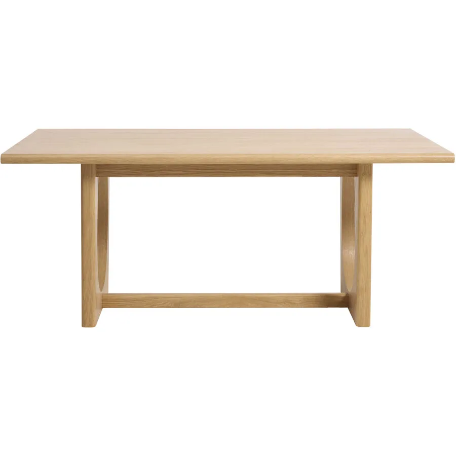 Esstisch Fredy Natur Eiche Massivholz B 95 T 180 cm
