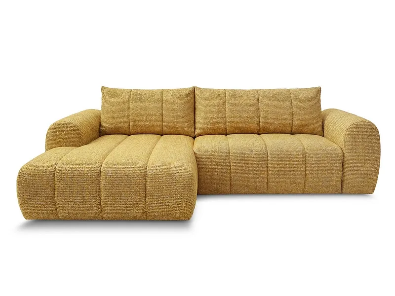 Ecksofa BOBOCHIC NESTY Stoff chiniert gelb